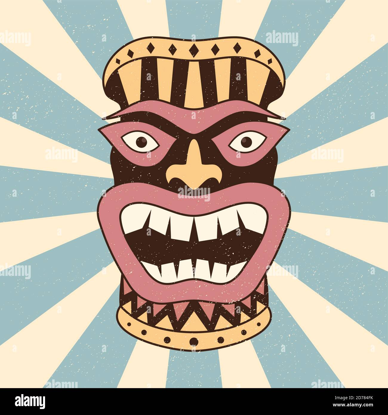 Abstrait ethnique masque vecteur concept conception couleur fond. Illustration du symbole aborigène traditionnel masqué. Illustration vectorielle EPS.8 EPS.10 Illustration de Vecteur