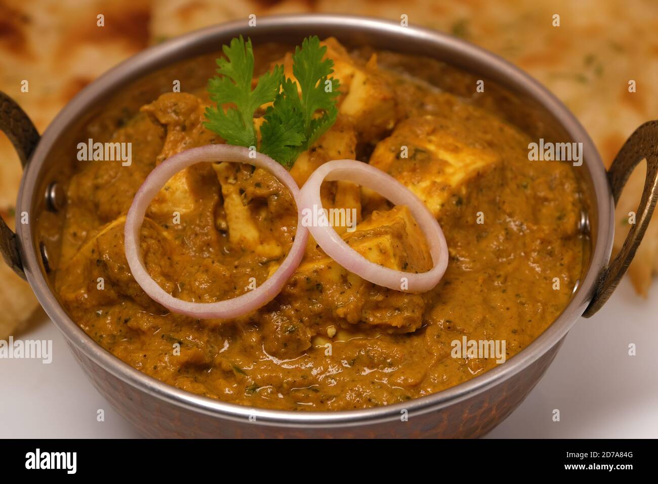 Cuisine indienne ou curry indien et pain Banque D'Images