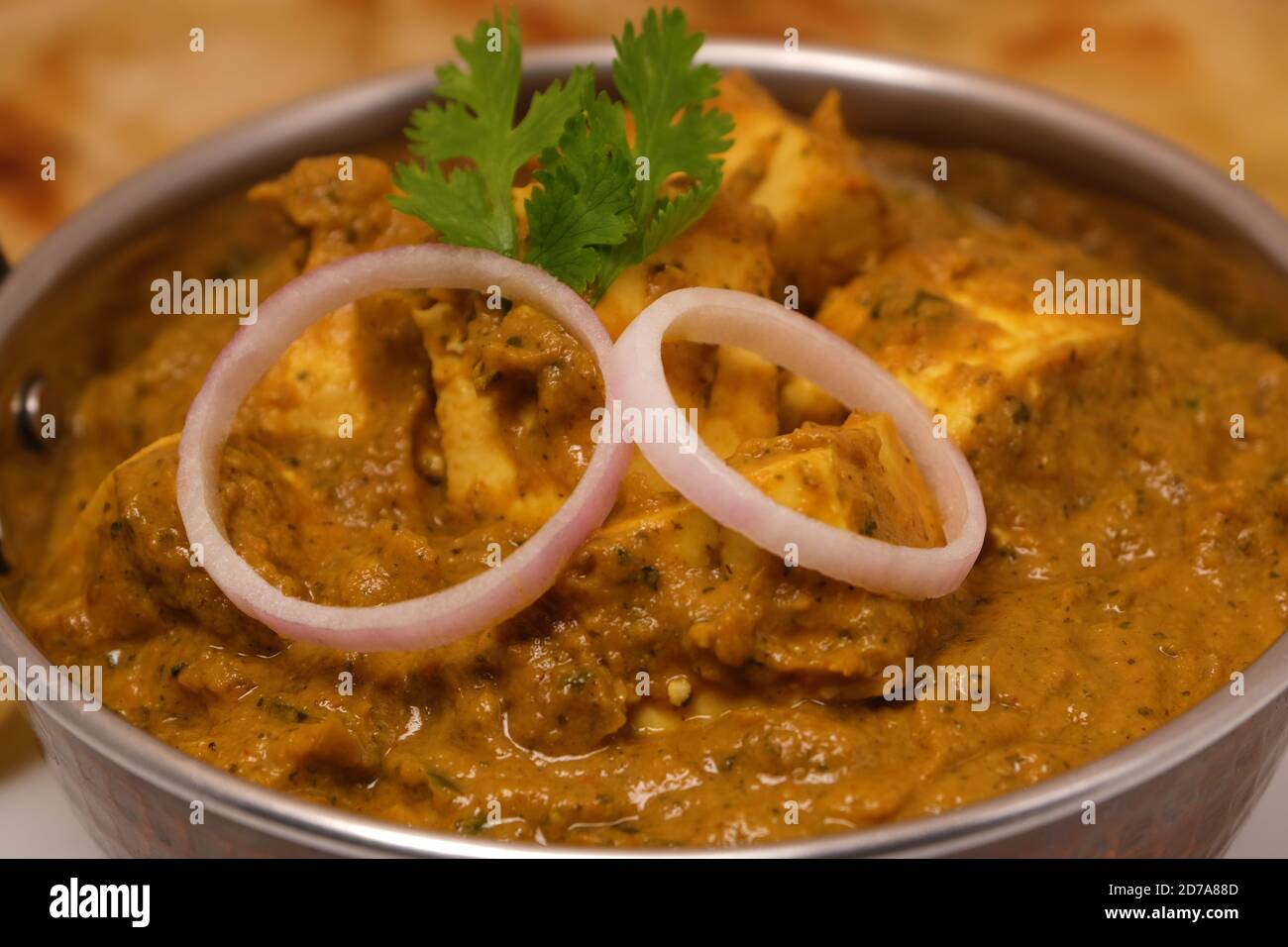 Cuisine indienne ou curry indien et pain Banque D'Images