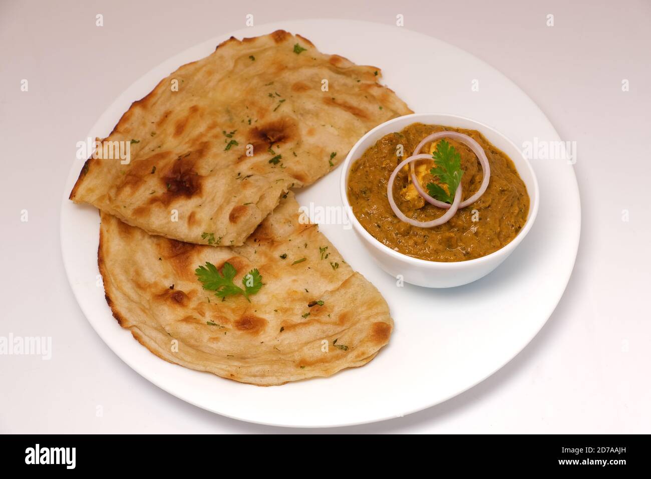 Cuisine indienne ou curry indien et pain Banque D'Images