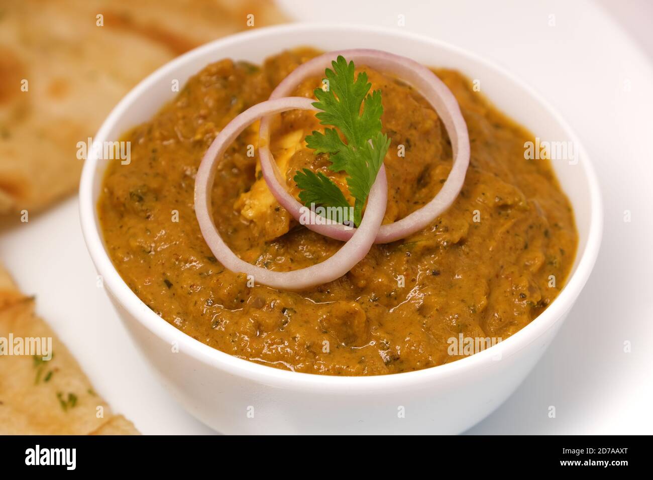 Cuisine indienne ou curry indien et pain Banque D'Images