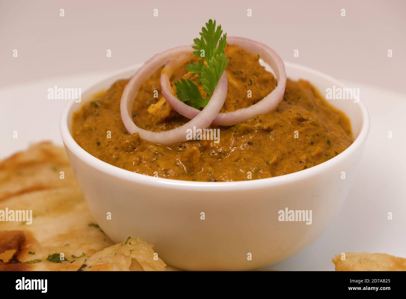 Cuisine indienne ou curry indien et pain Banque D'Images