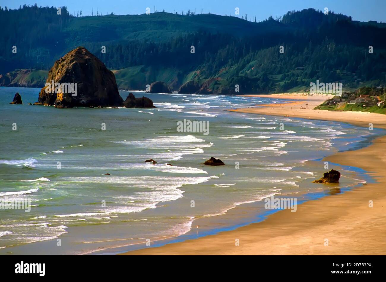 Cape Kiwanda - Pacific City, le long de l'autoroute de la côte du pacifique en Oregon Banque D'Images