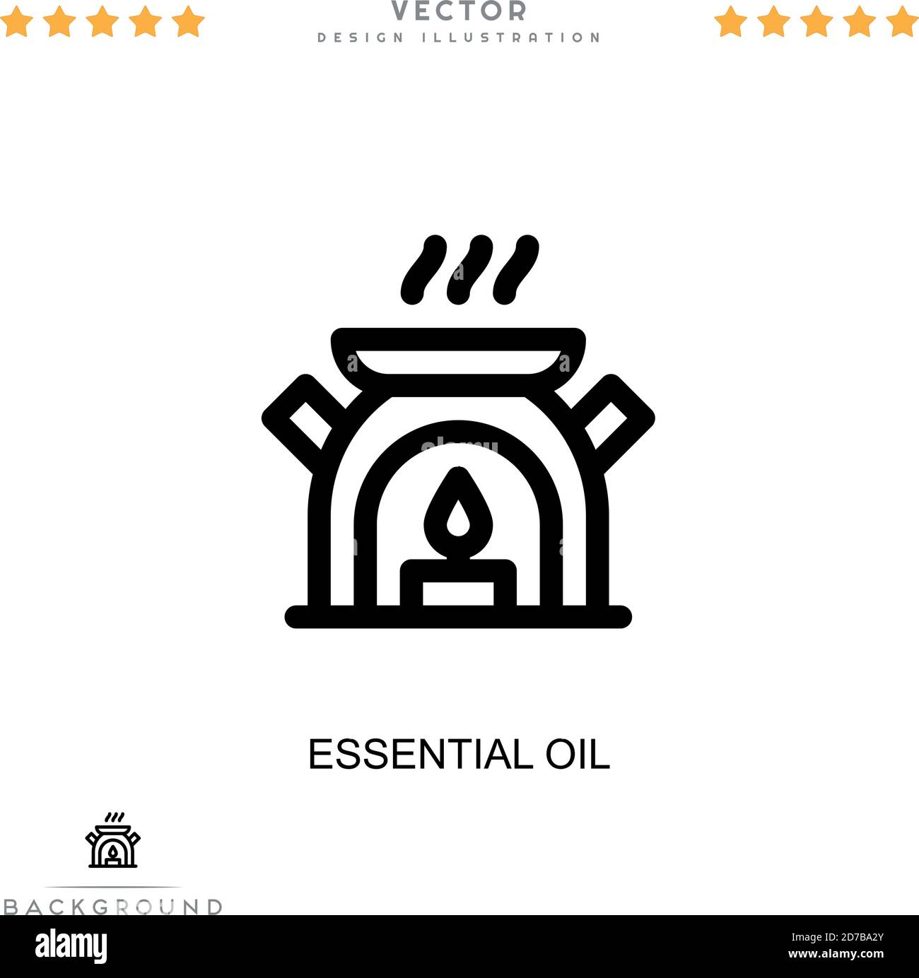 Icône huile essentielle. Élément simple de la collecte des perturbations numériques. Icône Line Essential Oil pour les modèles, les infographies et bien plus encore Illustration de Vecteur