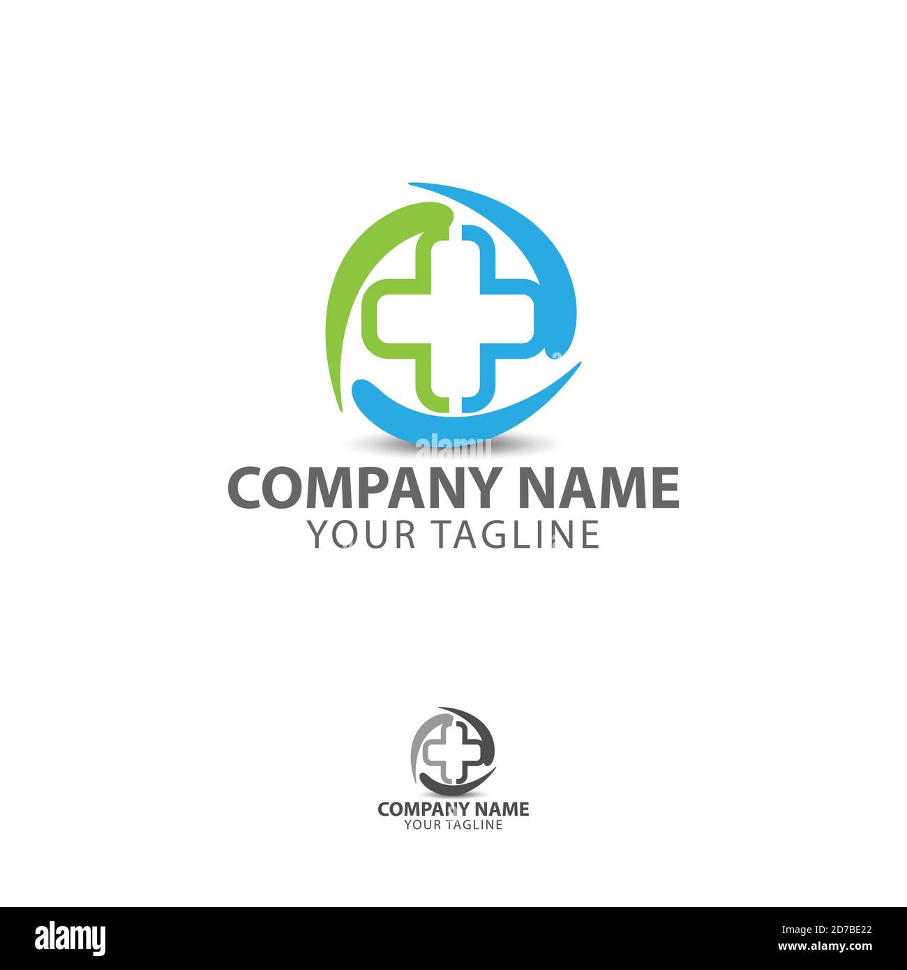 Icône ou logo vectoriel médical abstrait Illustration de Vecteur