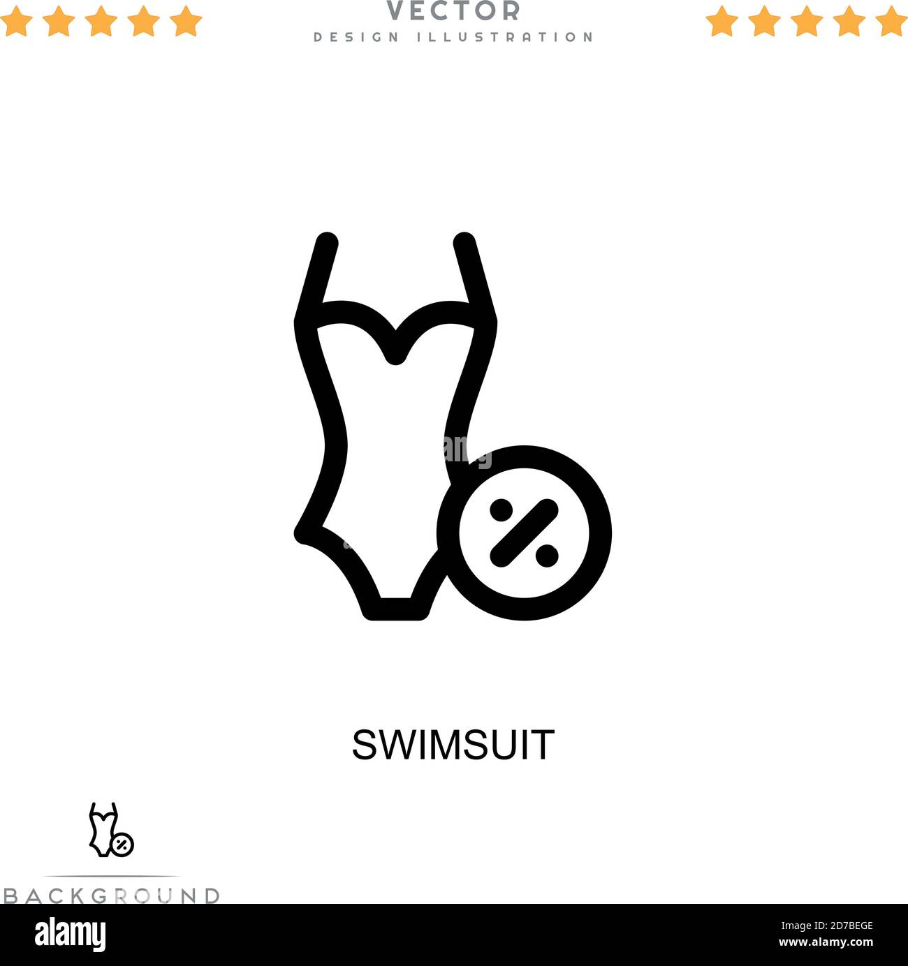 Icône maillot de bain. Élément simple de la collecte des perturbations numériques. Icône de maillot de bain ligne pour modèles, infographies et bien plus encore Illustration de Vecteur