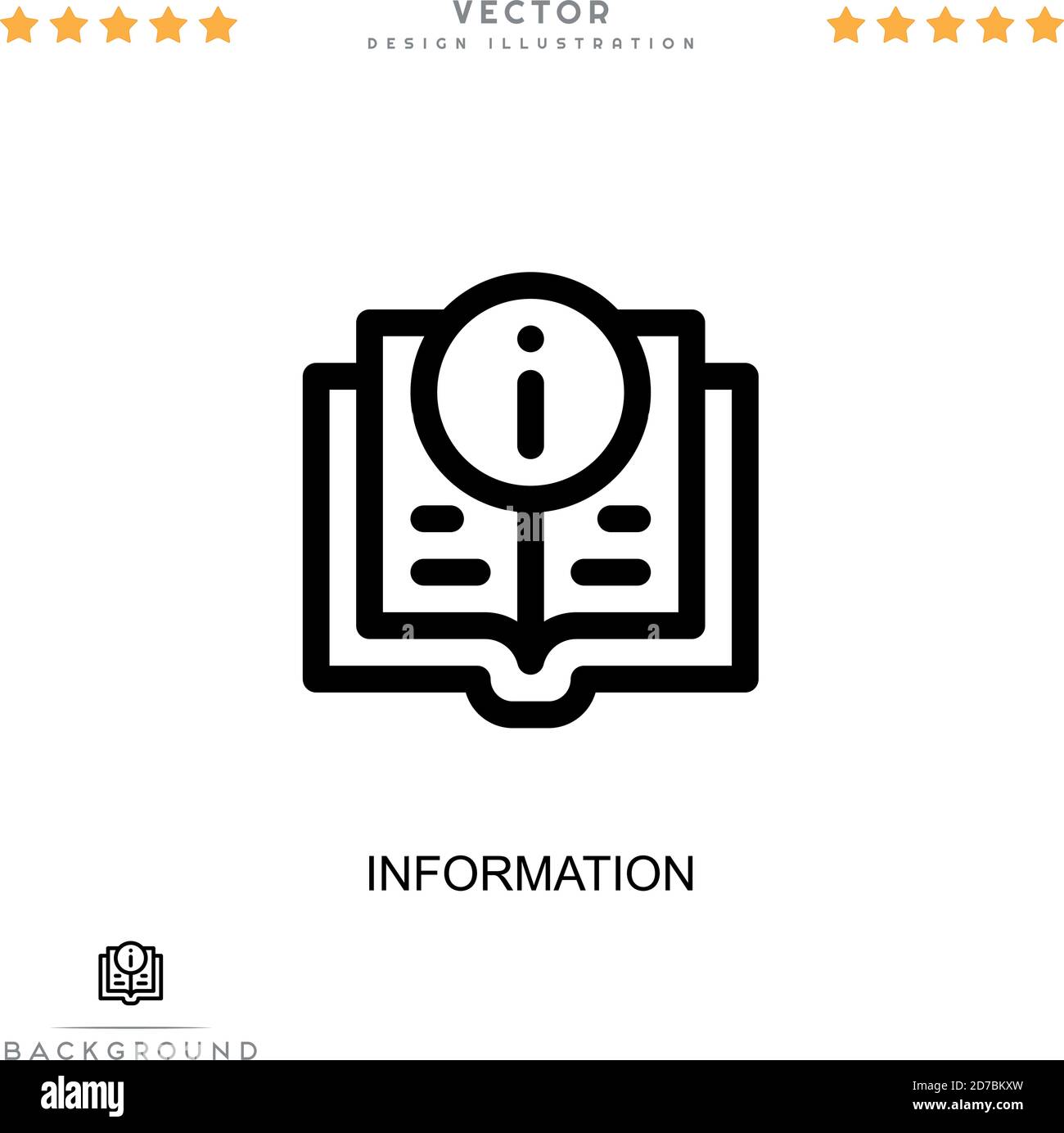 Icône informations. Élément simple de la collecte des perturbations numériques. Icône d'informations sur les lignes pour les modèles, les infographies et plus encore Illustration de Vecteur