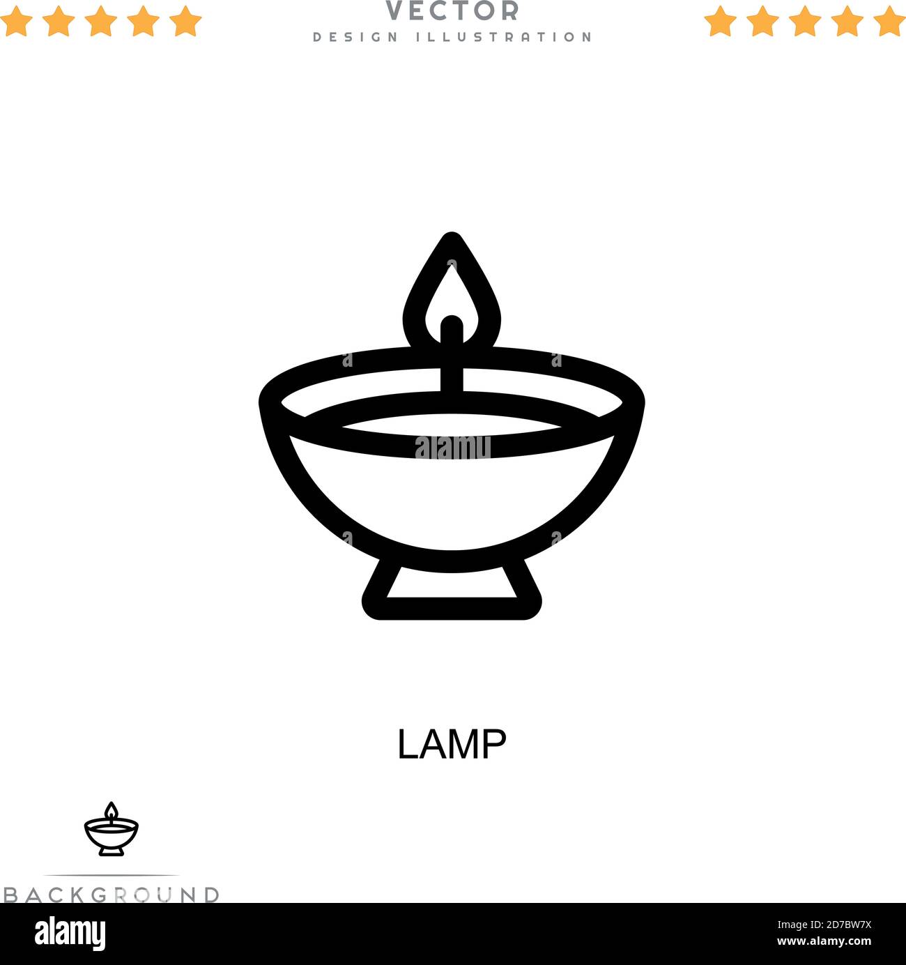 Icône de lampe. Élément simple de la collecte des perturbations numériques. Icône Line Lamp pour modèles, infographies et plus encore Illustration de Vecteur