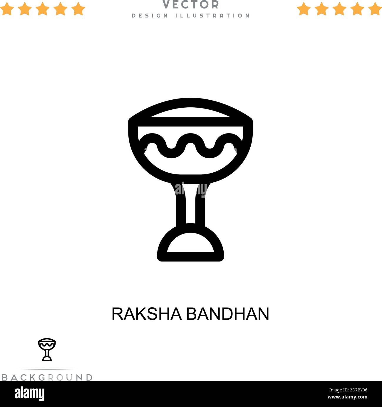 Icône Raksha bandhan. Élément simple de la collecte des perturbations numériques. Line Raksha bandhan icône pour modèles, infographies et plus encore Illustration de Vecteur