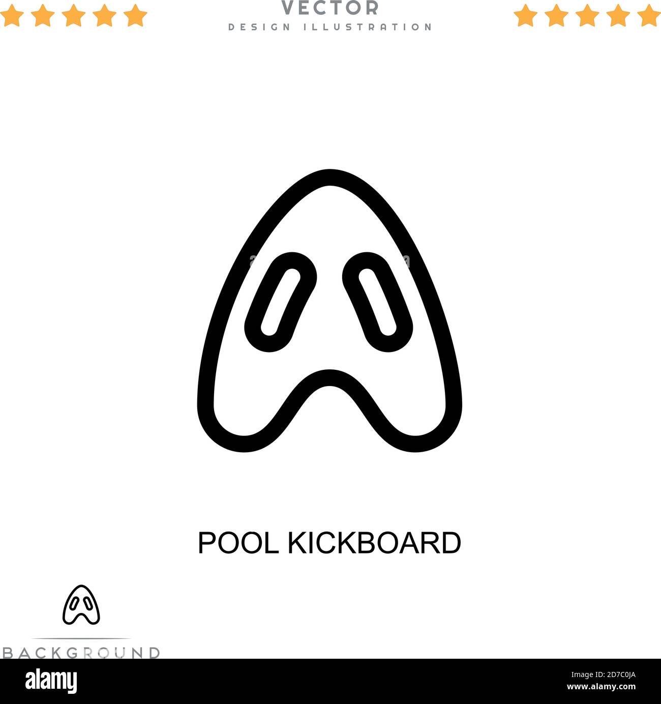 Icône de kickboard de piscine. Élément simple de la collecte des perturbations numériques. Icône Line Pool Kickboard pour modèles, infographies et bien plus encore Illustration de Vecteur