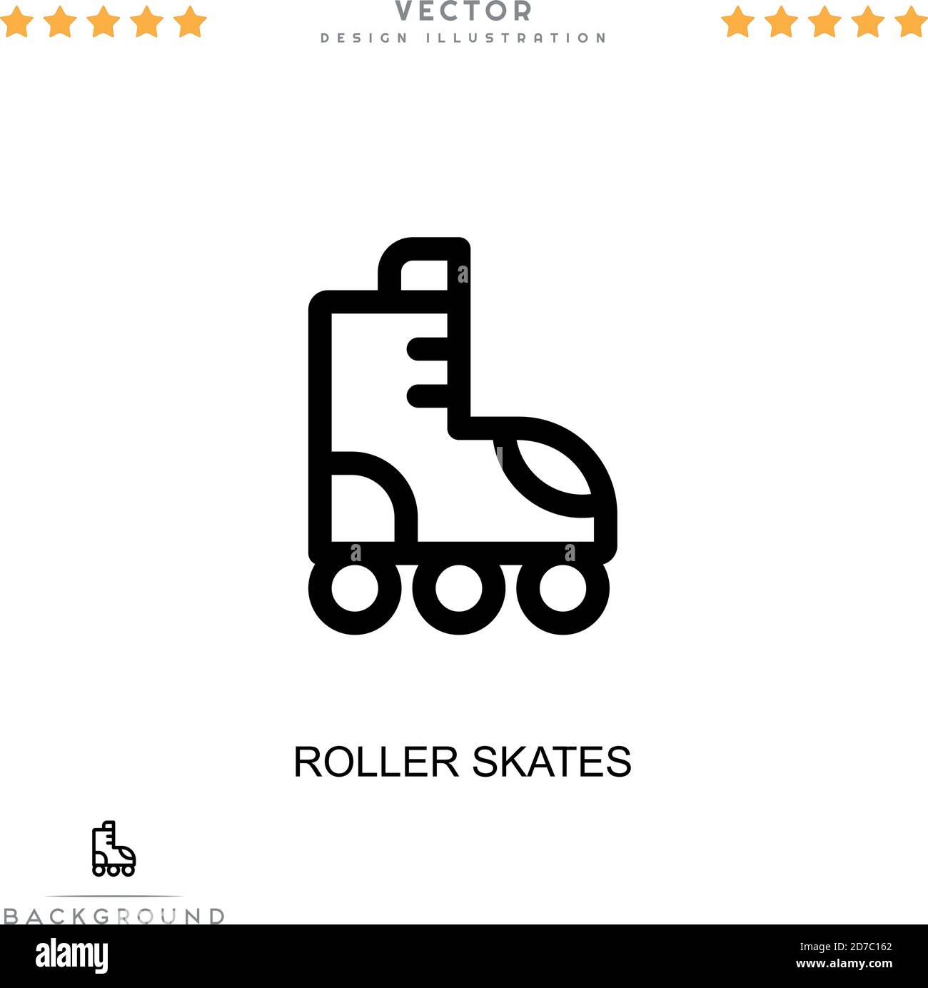 Icône patins à roulettes. Élément simple de la collecte des perturbations numériques. Line Roller skates icône pour modèles, infographies et bien plus encore Illustration de Vecteur