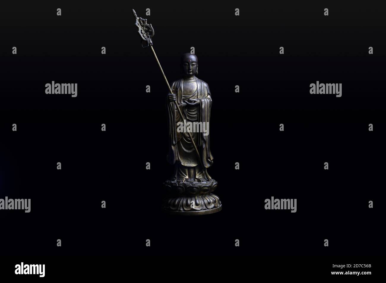 Ksitigarbha Bodhisattva Bouddha, pour l'autel à la maison Banque D'Images