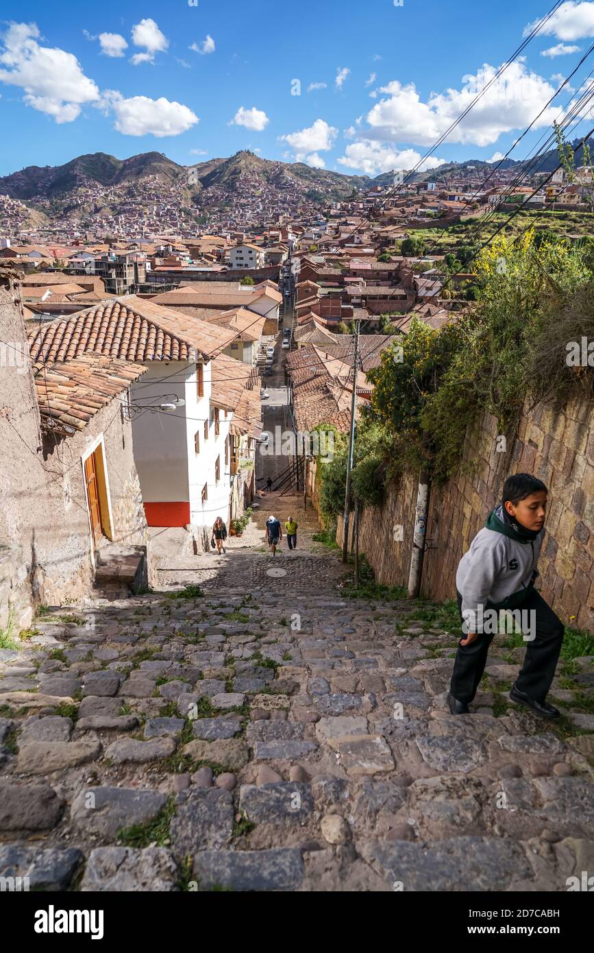 Vue sur Cuzco Banque D'Images