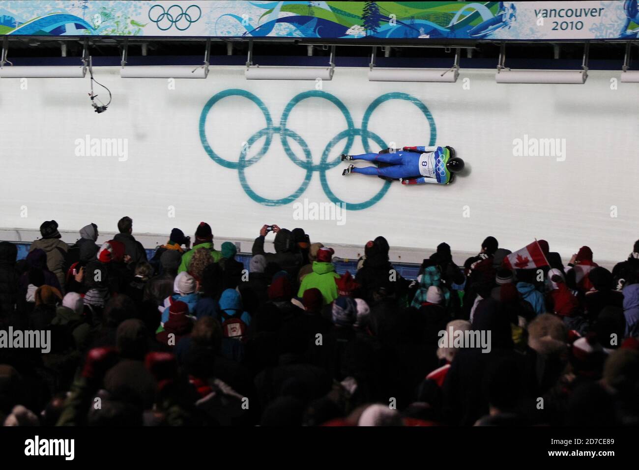 Vancouver, Canada. 19 février 2010. Alexander Tretyako (RUS) Skeleton : finale du squelette masculin lors des Jeux olympiques d'hiver de 2010 à Vancouver, Canada . Credit: Koji Aoki/AFLO SPORT/Alay Live News Banque D'Images