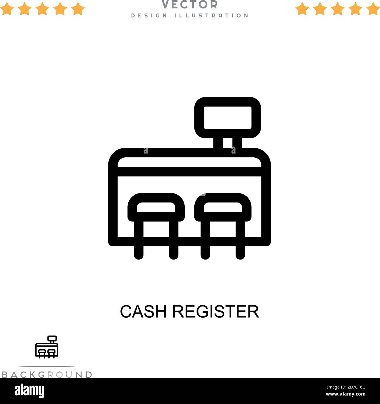 Icône de caisse. Élément simple de la collecte des perturbations numériques. Icône de caisse enregistreuse pour les modèles, les infographies et bien plus encore Illustration de Vecteur