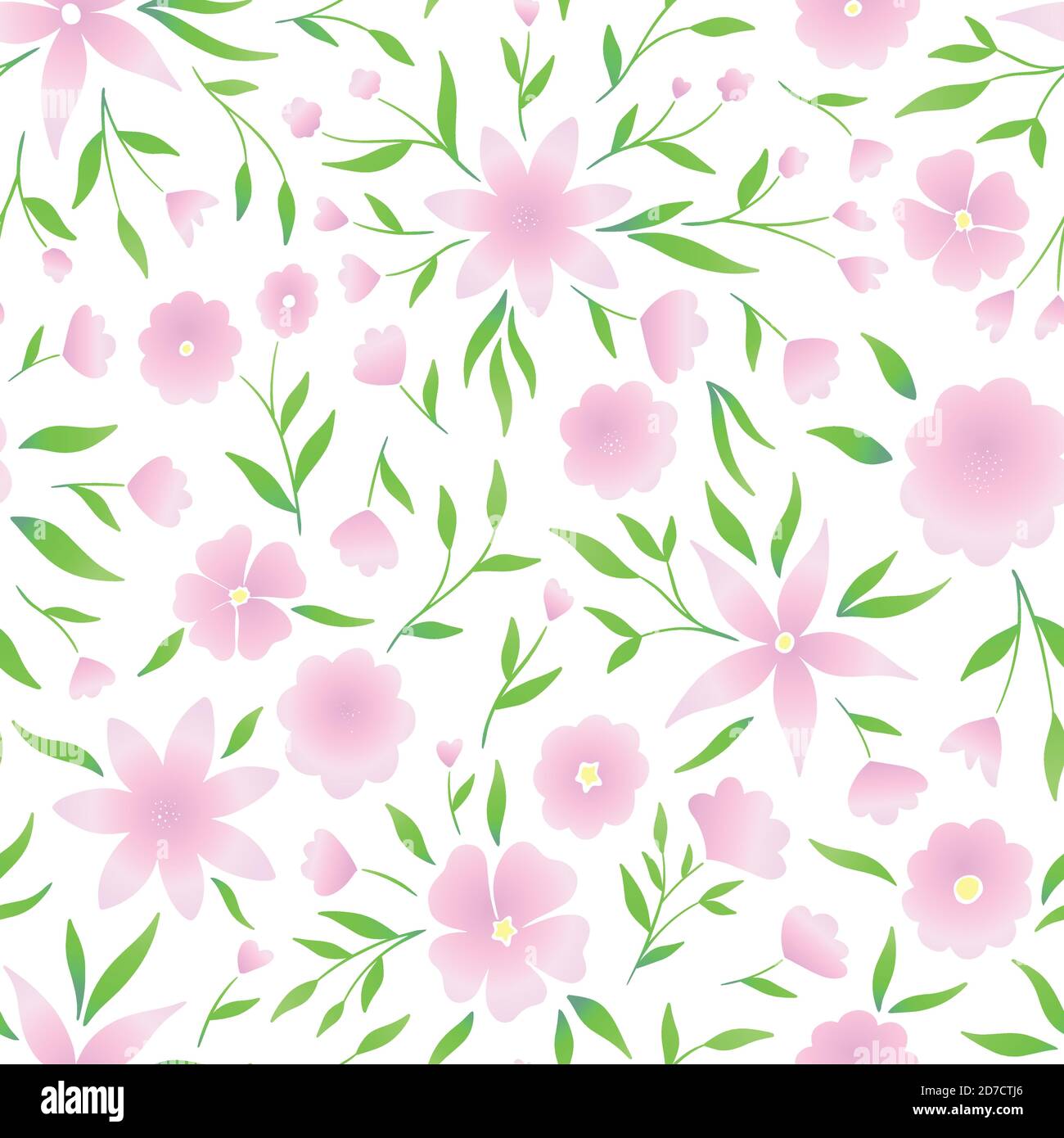 Motif fleuri Batik abstrait sans couture. Fleurs roses sur fond blanc. Illustration vectorielle pour la conception de surface, l'impression, l'affiche, l'icône, le Web, le graphique d Illustration de Vecteur