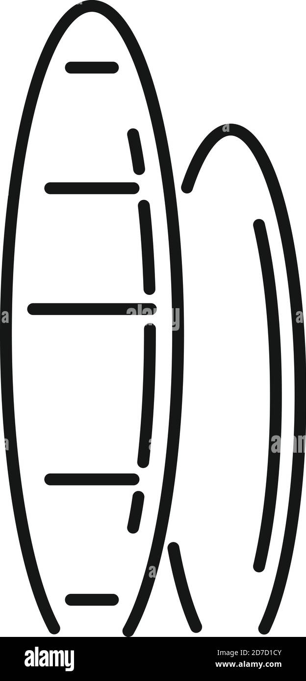 Icône surf. Icône vectorielle de surf pour la conception de sites Web isolée sur fond blanc Illustration de Vecteur