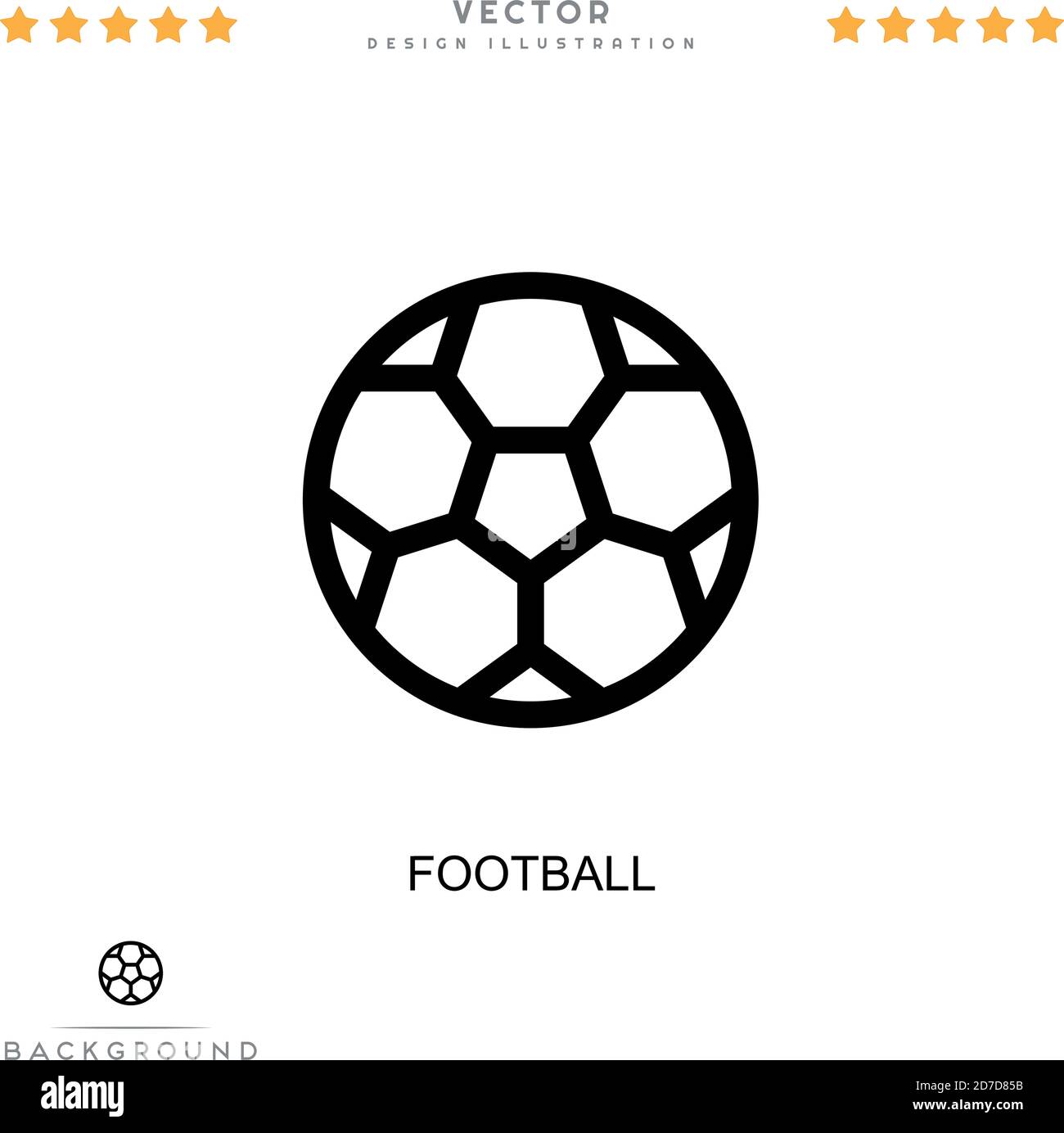 Icône football. Élément simple de la collecte des perturbations numériques. Icône Line football pour modèles, infographies et bien plus encore Illustration de Vecteur