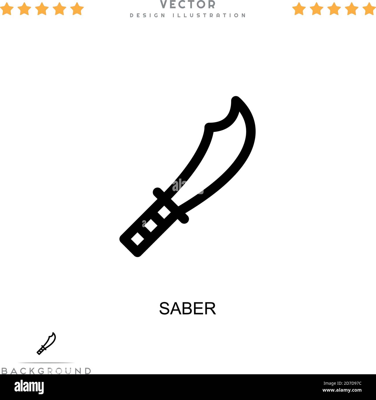 Icône Sabre. Élément simple de la collecte des perturbations numériques. Line Sabre icon pour les modèles, infographies et bien plus encore Illustration de Vecteur Icône Sabre. Élément simple de la collecte des perturbations numériques. Line Sabre icon pour les modèles, infographies et bien plus encore Illustration de Vecteur