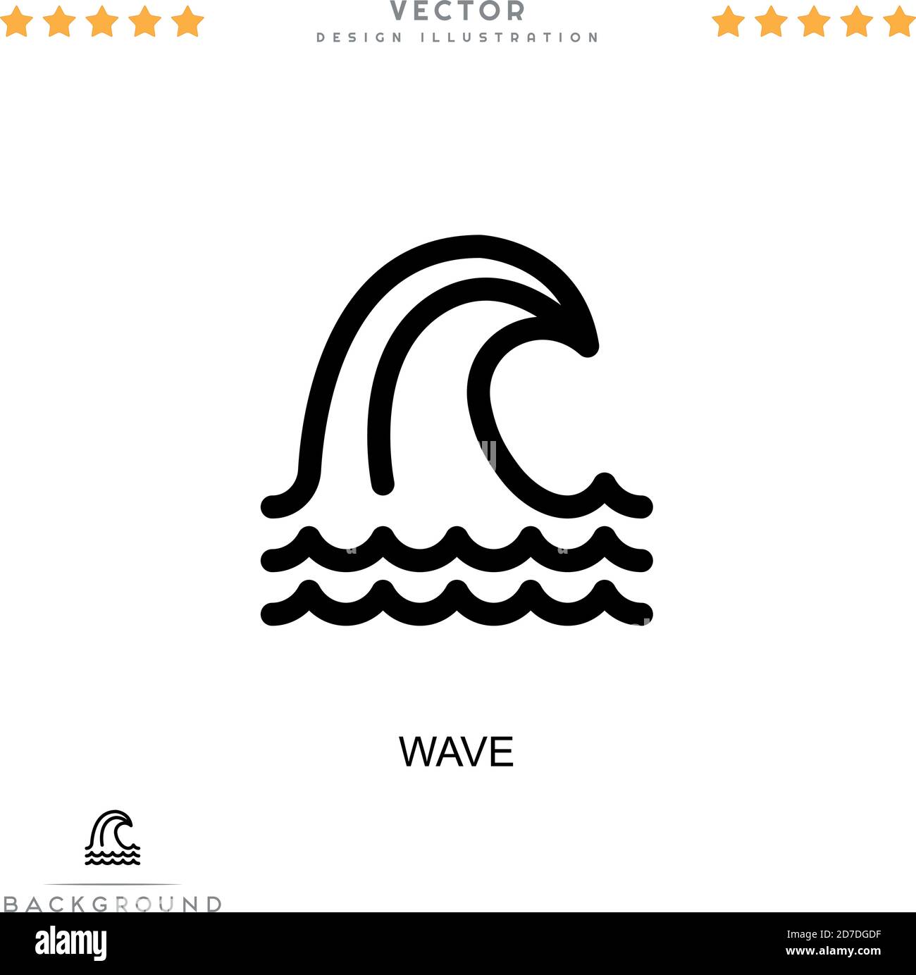 Icône de courbe. Élément simple de la collecte des perturbations numériques. Icône Line Wave pour modèles, infographies et plus encore Illustration de Vecteur