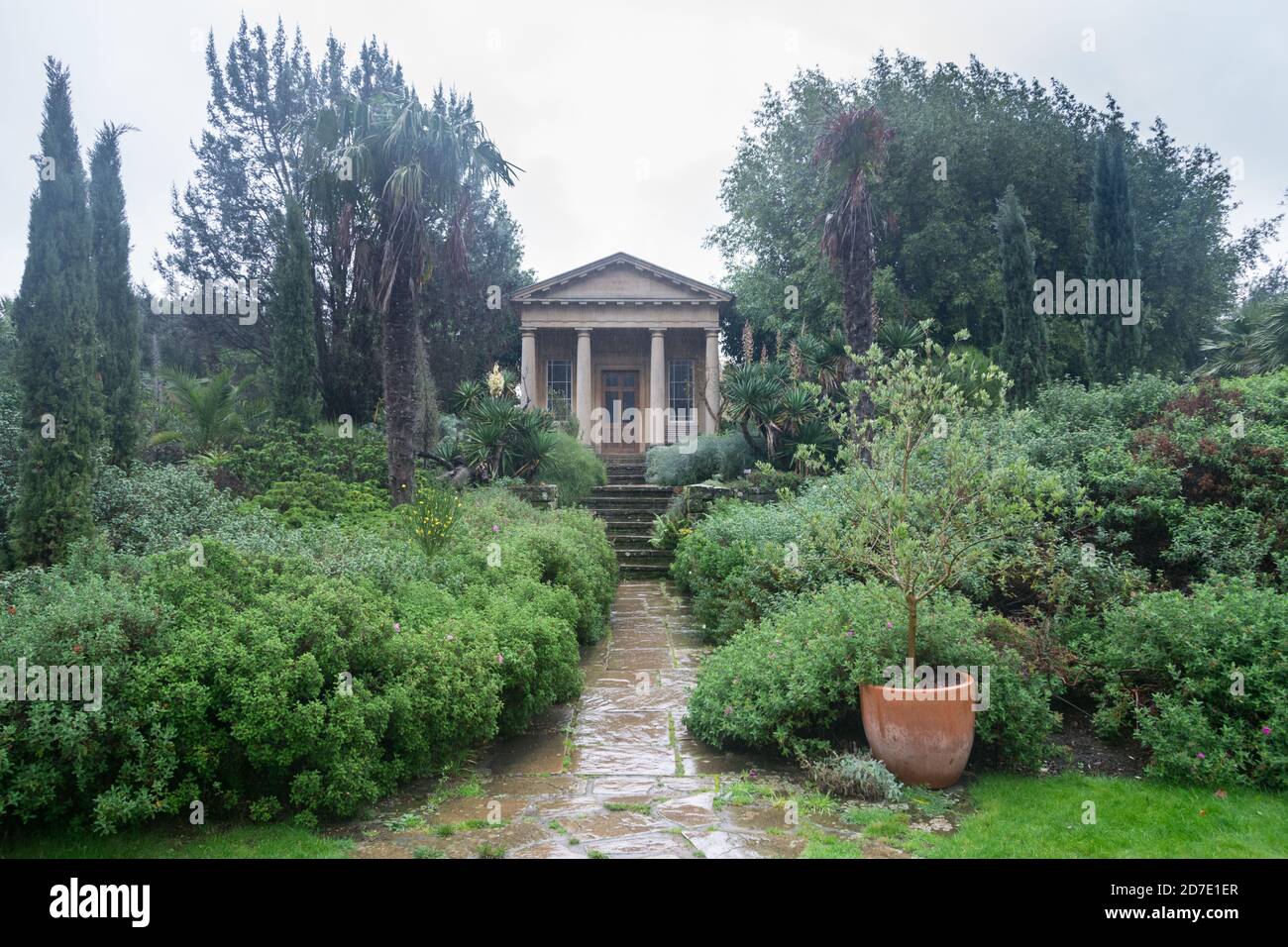 Temple Doric du Roi William de Sir Jeffry Wyatville à Kew Gardens, Londres, Royaume-Uni Banque D'Images