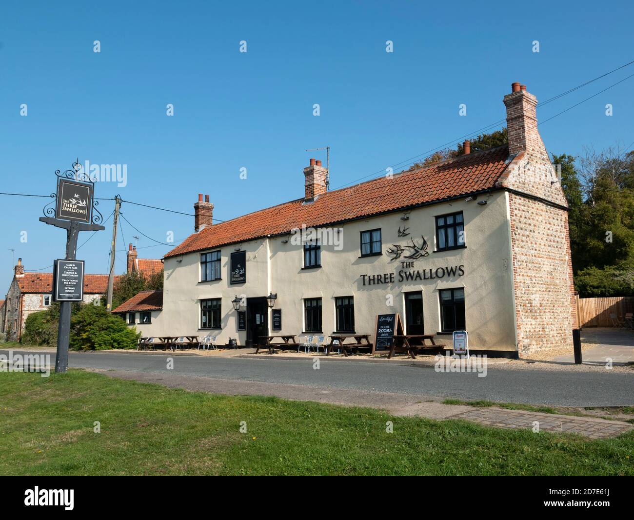 The Three Swalws, CLEY Next the Sea, Norfolk, East Anglia, Angleterre, Royaume-Uni. Banque D'Images