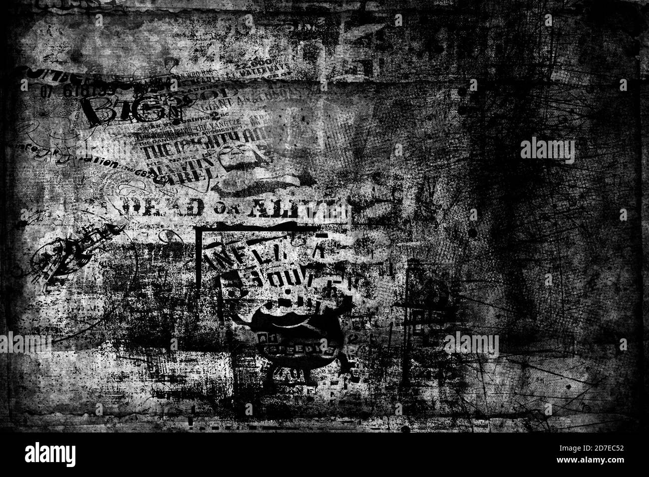 Abstrait grunge futuriste de la cyber-technologie fond. Dessin sur l'ancienne surface grasseuse Banque D'Images