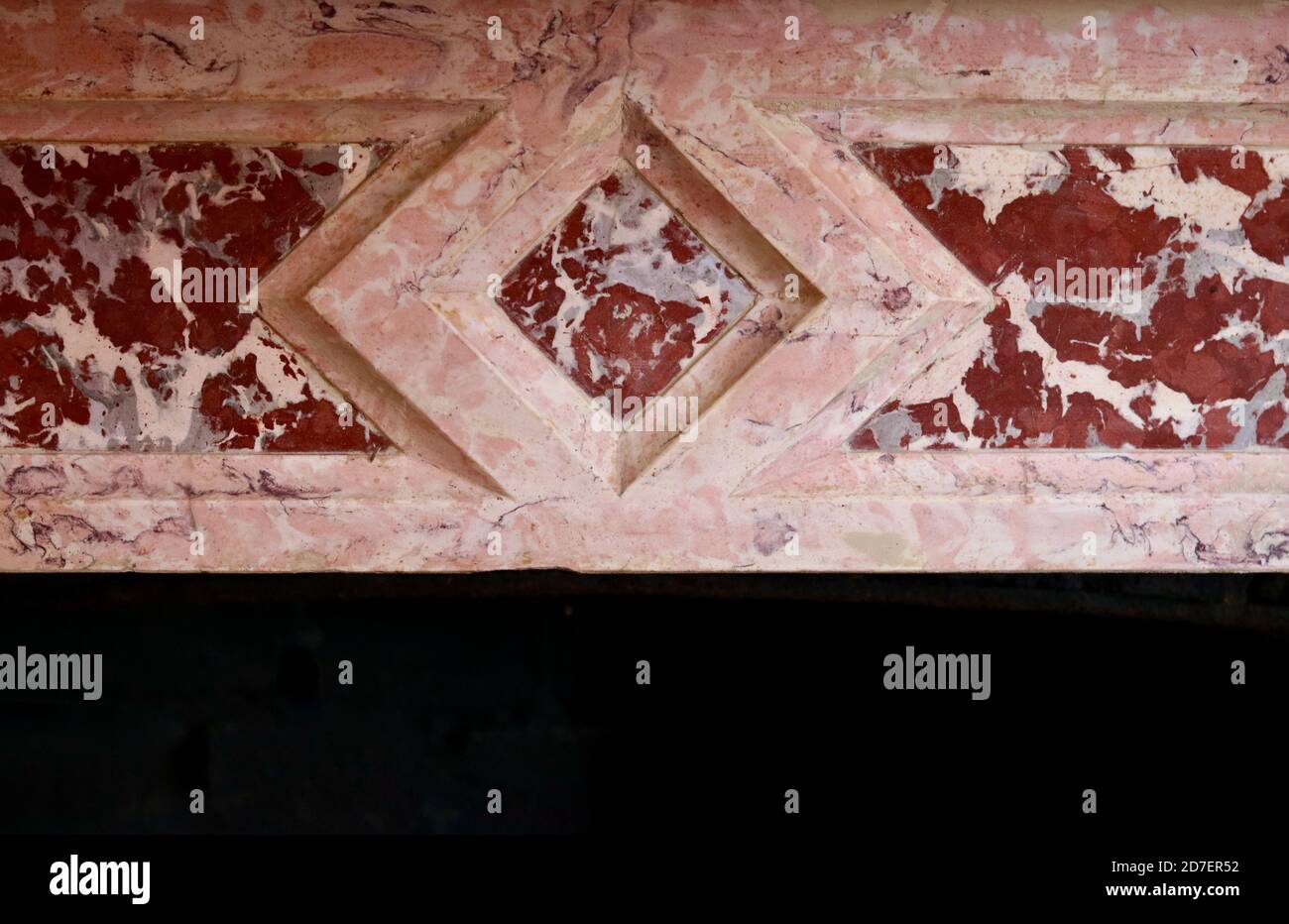 Des couleurs contrastées de marbre sur le feu entourent l'espace de copie Banque D'Images