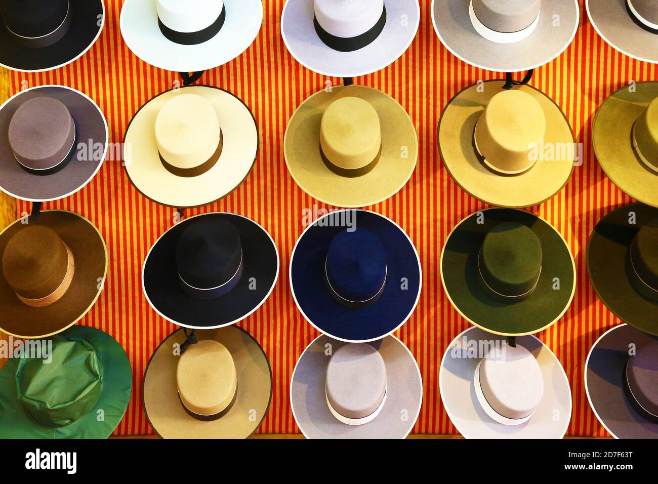 Exposition de sombreros espagnols Banque D'Images