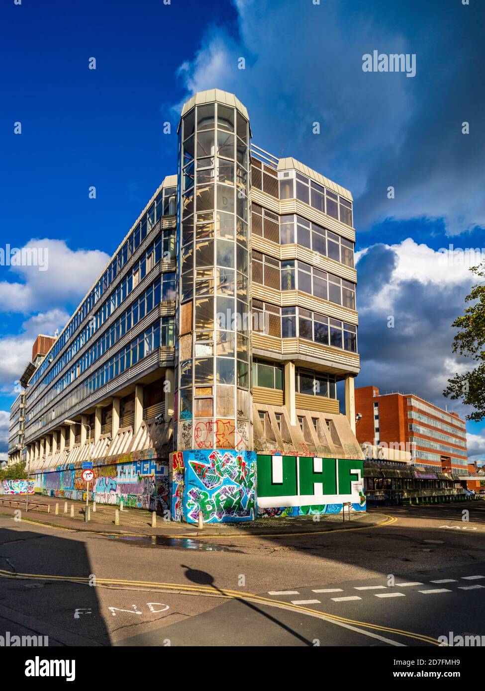 Maison souveraine à Norwich Anglia Square (architectes Alan Cooke Associates, 1966-1968) - Bâtiment de style brutaliste anciennement immobilier HM Stationery Office Banque D'Images