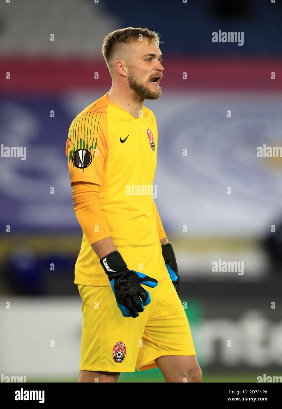 Le gardien de but Zoraya Luhansk Mykyta Shevchenko lors du match de l'Europa League au King Power Stadium de Leicester Photo Stock - Alamy