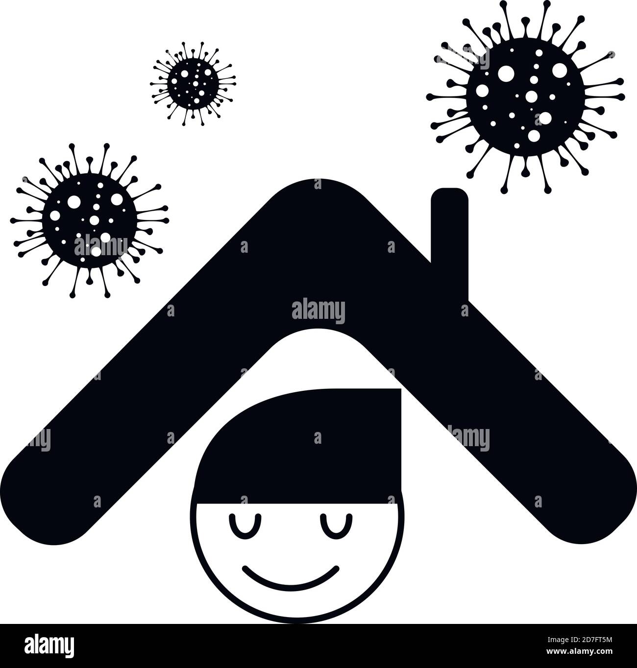 Corona virus poster design.Save Planet from corona virus.Stay safe,Stay home.Prevention from virus. Illustration de Vecteur