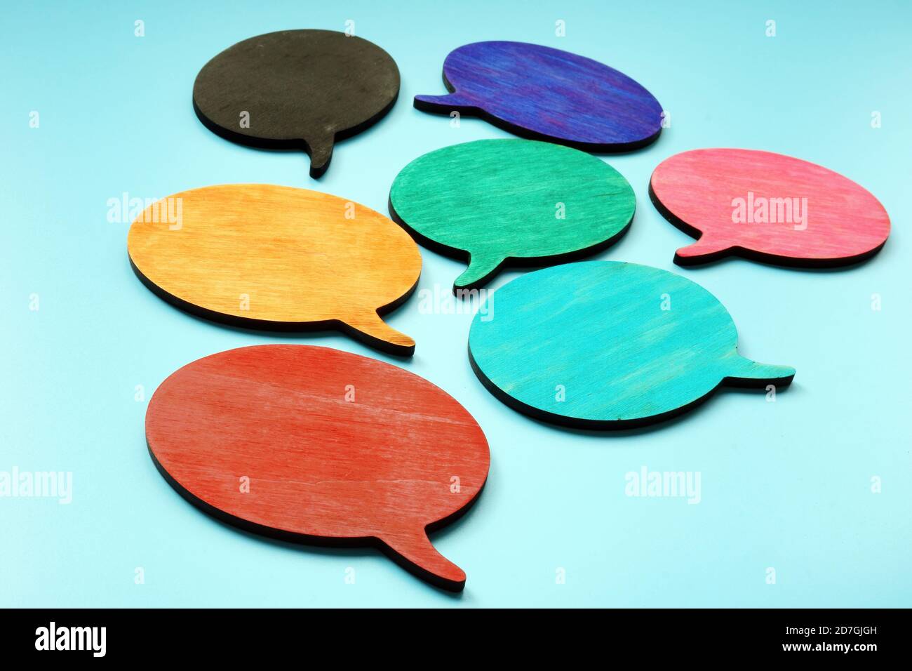 Concept Multilingue Diversite Et Communication Des Bulles De Citation Colorees Photo Stock Alamy