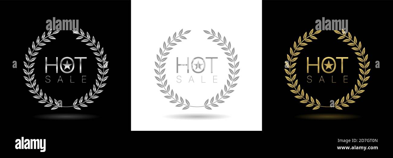 Icônes de couronne en solde Illustration de Vecteur