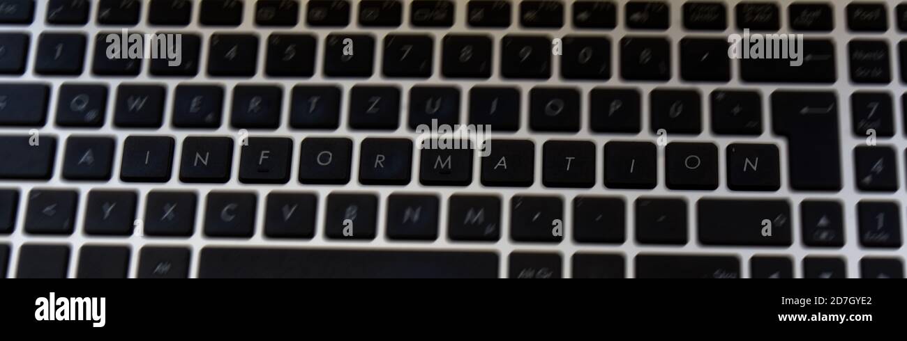 Clavier avec informations Banque D'Images