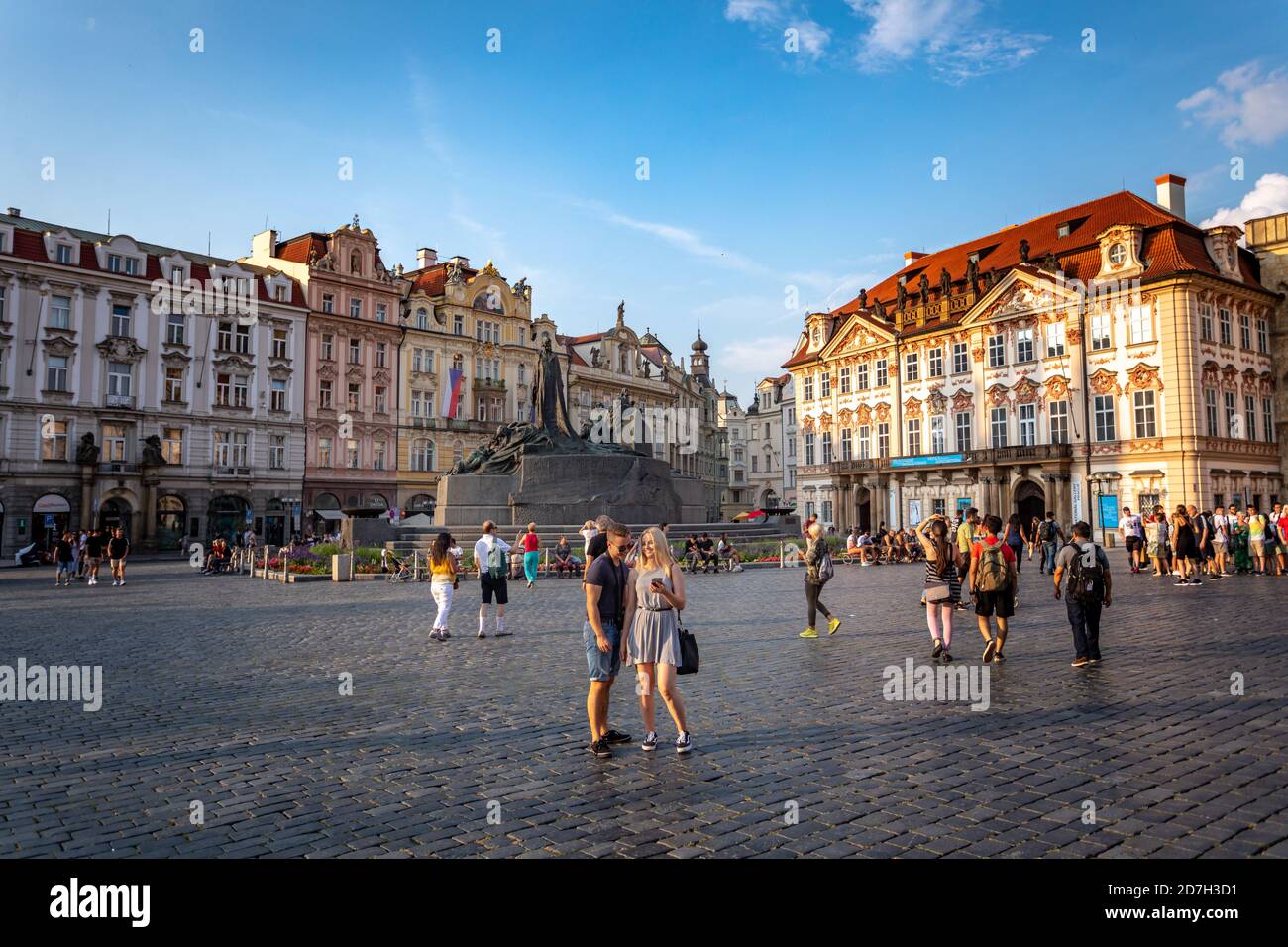 Place de la vieille ville à Prague, République Tchèque Banque D'Images