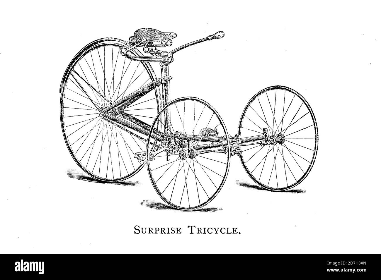 Surprise tricycle de Wheeling, un manuel indispensable pour les cyclistes, avec plus de deux cents illustrations de porter, Luther Henry. Publicité Banque D'Images
