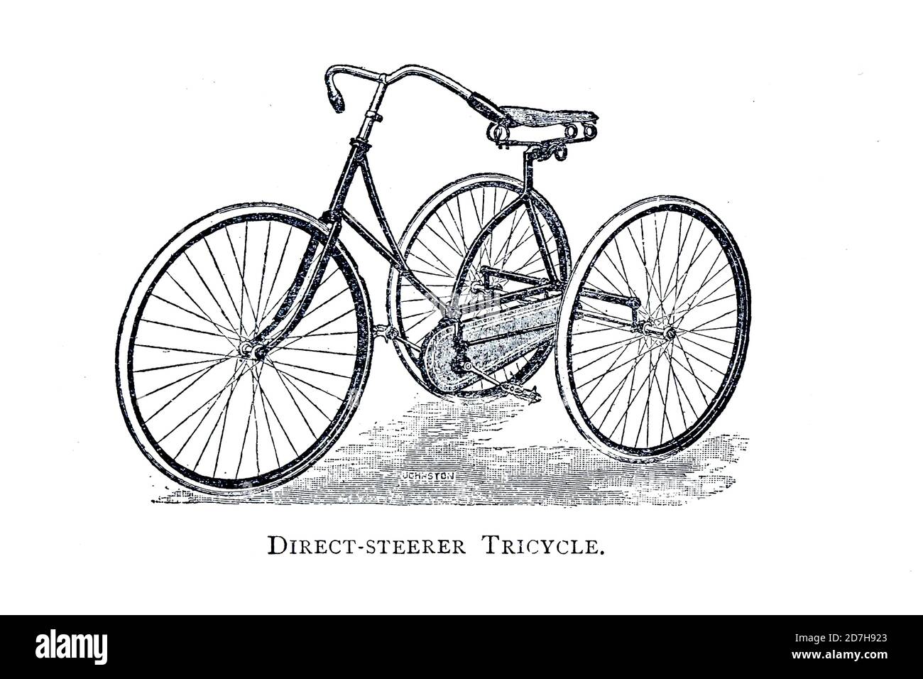 Le tricycle à vapeur directe de Wheeling, un manuel indispensable pour les cyclistes, avec plus de deux cents illustrations de porter, Luther Henry. Banque D'Images