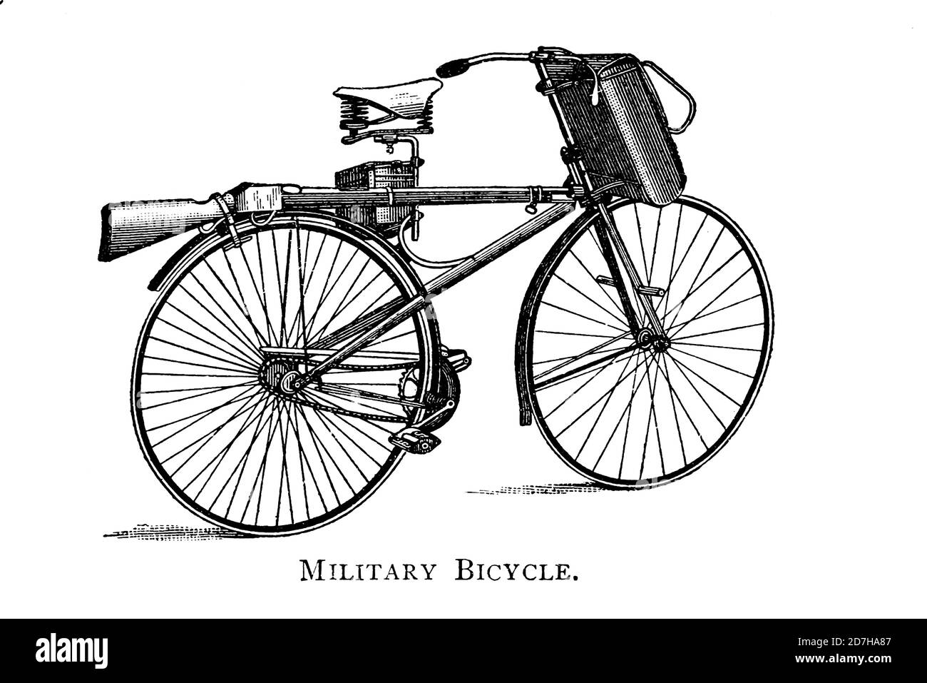 Vélo militaire [vélo spécialement adapté aux besoins des forces armées] de Wheel et Wheeling; un manuel indispensable pour les cyclistes, avec Ove Banque D'Images