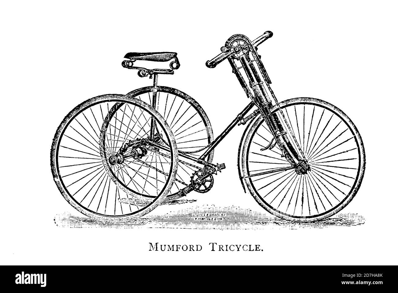 Mumford tricycle à la main et à la jambe de roues et Wheeling, un manuel indispensable pour les cyclistes, avec plus de deux cents illustrats Banque D'Images