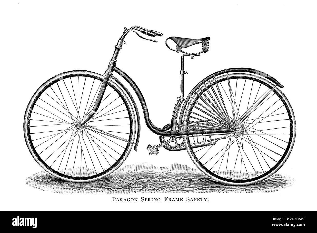 Paragon Spring Frame vélo de sécurité de roues et Wheeling; un manuel indispensable pour les cyclistes, avec plus de deux cents illustrations par porter, L Banque D'Images