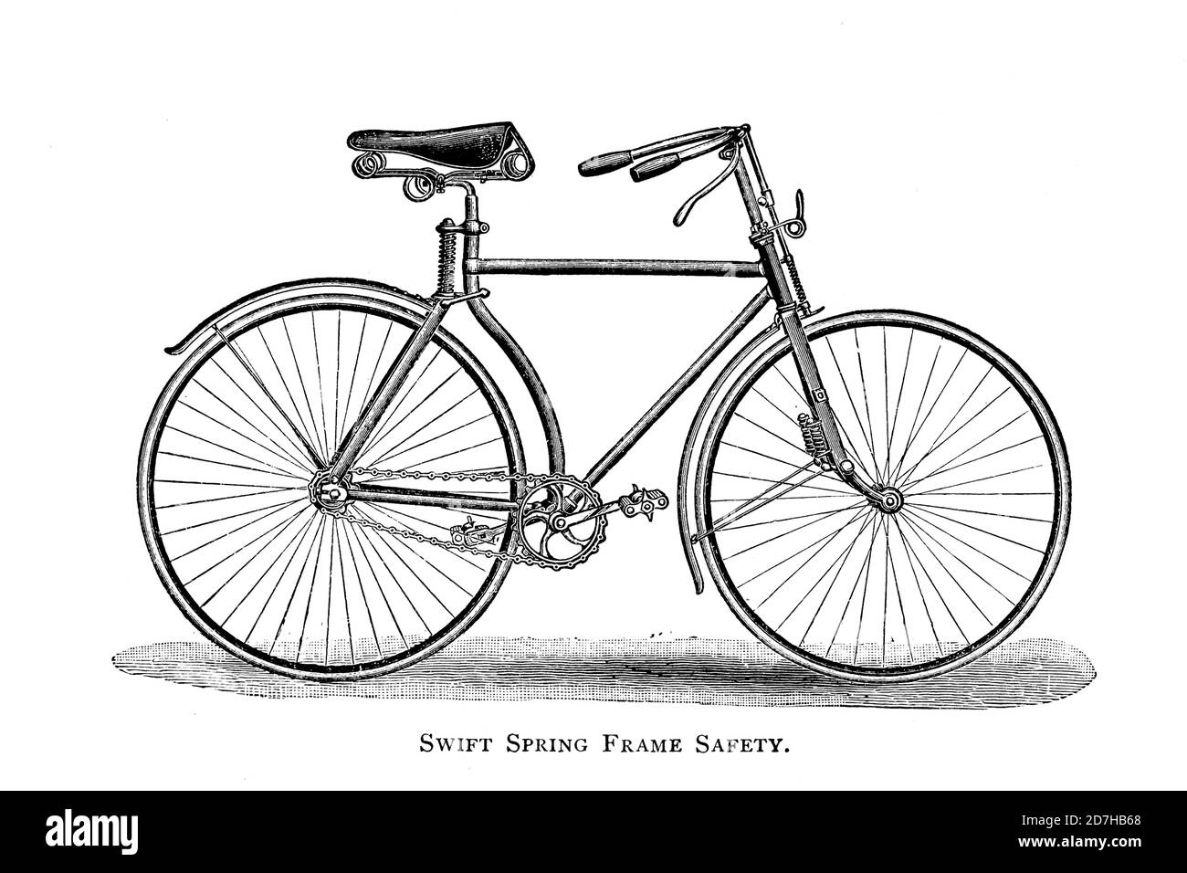 Vélo de sécurité SWIFT Spring Frame de Wheeling, un manuel indispensable pour les cyclistes, avec plus de deux cents illustrations de porter, LUT Banque D'Images