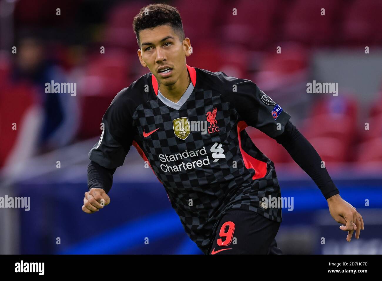 AMSTERDAM, PAYS-BAS - OCTOBRE 21 : Roberto Firmino du FC Liverpool lors du match de la Ligue des champions de l'UEFA entre Ajax et Liverpool à l'arène Johan Cruijff le 21 octobre 2020 à Amsterdam, pays-Bas (photo de Gerrit van Keulen/Orange Pictures) Banque D'Images