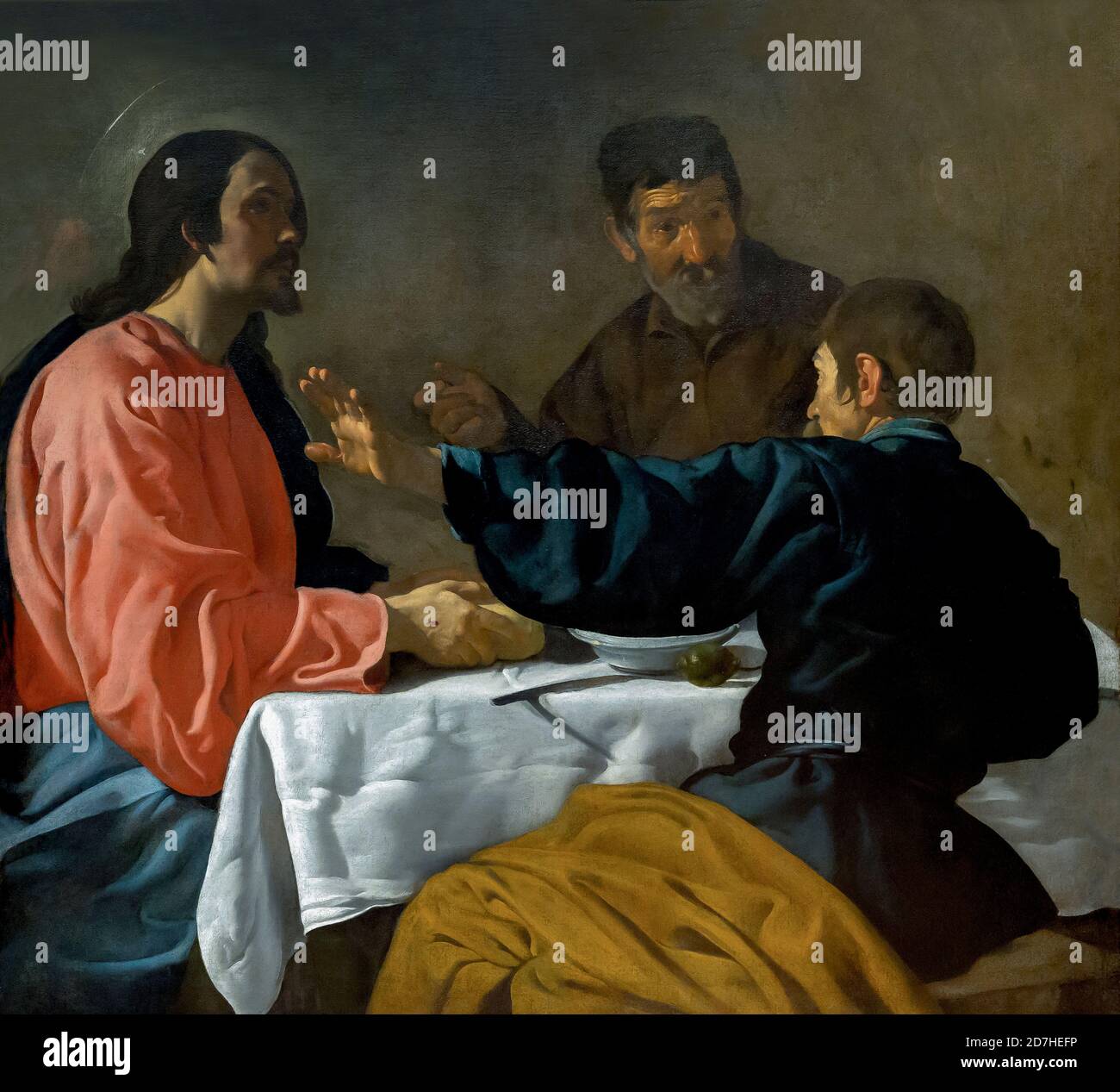 The Supper at Emmaus, Diego Velazquez, 1622-1623, Metropolitan Museum of Art, Manhattan, New York City, États-Unis, Amérique du Nord Banque D'Images