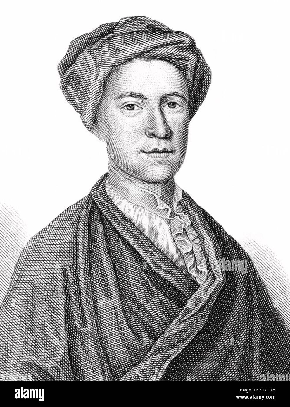 WILLIAM PATTISON (1706-1727) poète anglais Banque D'Images