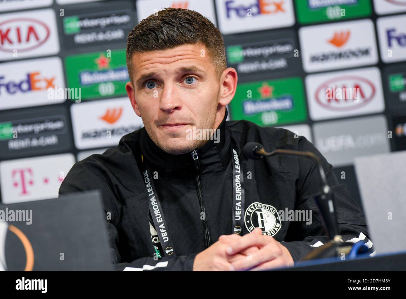 ZAGREB, CROATIE - OCTOBRE 22 : Bryan Linssen de Feyenoord après le match de l'UEFA Europa League entre Dinamo Zagrab et Feyenoord au stade Maksimirstadion le 22 octobre 2020 à Zagreb, Croatie (photo de Yannick Verhoeven/Orange Pictures) Banque D'Images