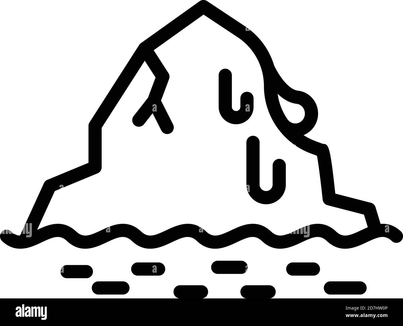 Iceberg fond l'icône. Outline iceberg fond l'icône vectorielle pour la conception de sites Web isolée sur fond blanc Illustration de Vecteur Iceberg fond l'icône. Outline iceberg fond l'icône vectorielle pour la conception de sites Web isolée sur fond blanc Illustration de Vecteur