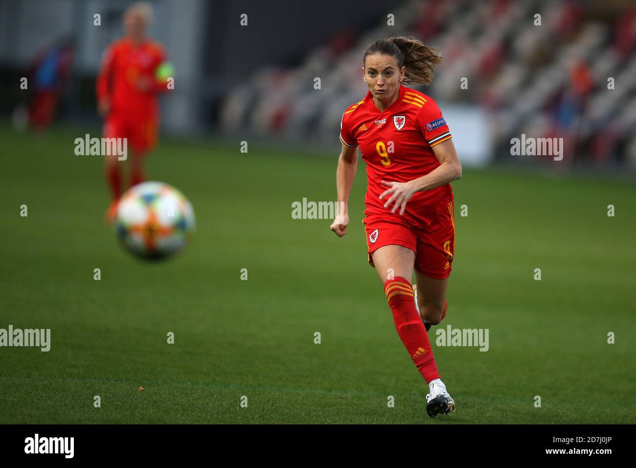 Kayleigh Green du pays de Galles les femmes en action. Match de qualification des femmes de l'UEFA pour l'Euro 2022, Wales Women contre les îles Féroé à Rodney Parade à Newport, au sud du pays de Galles, le jeudi 22 octobre 2020. Photo par Andrew Orchard/Alamy Live News Banque D'Images