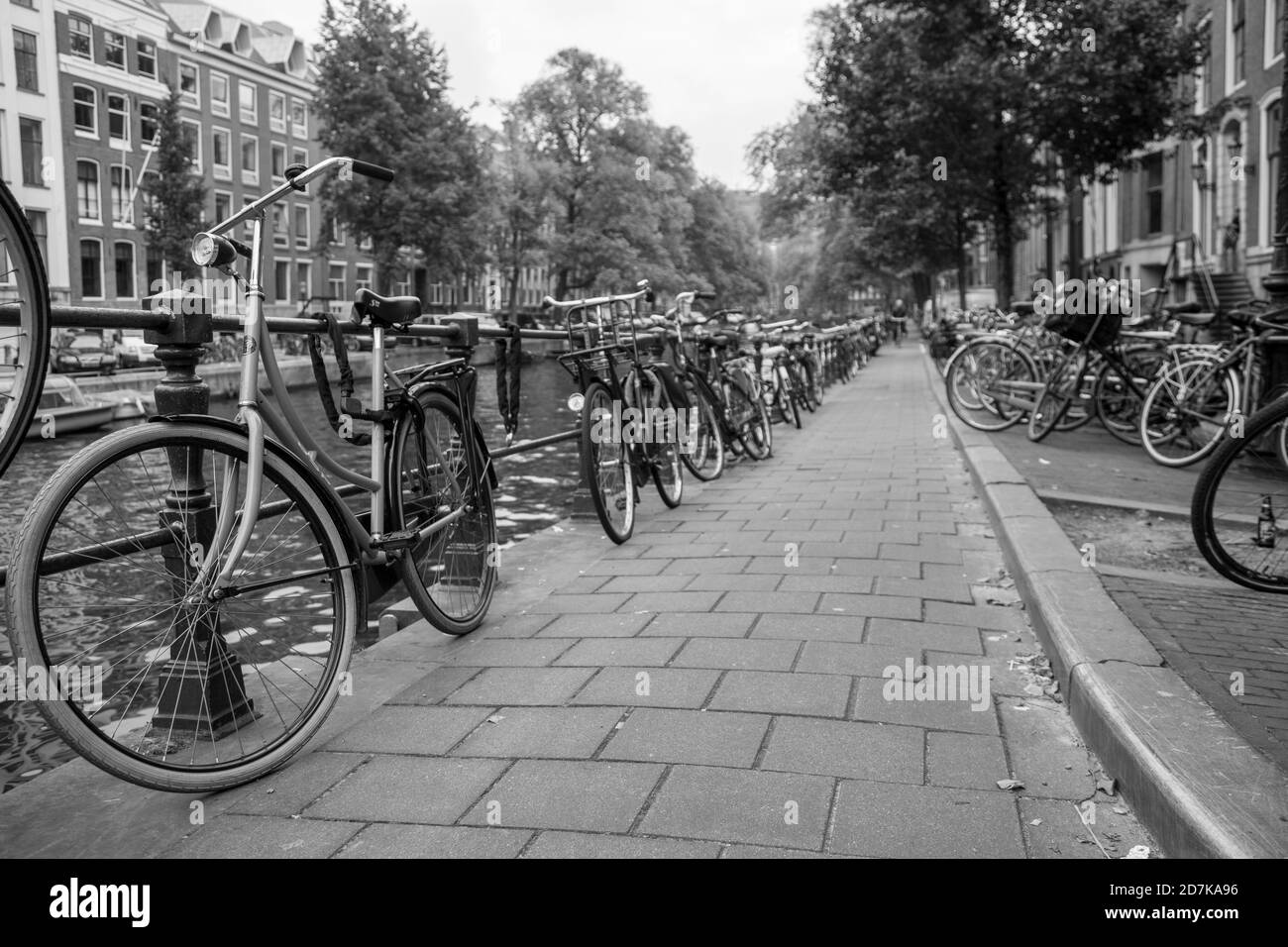 Vue sur le centre-ville d'Amsterdam, Hollande Banque D'Images