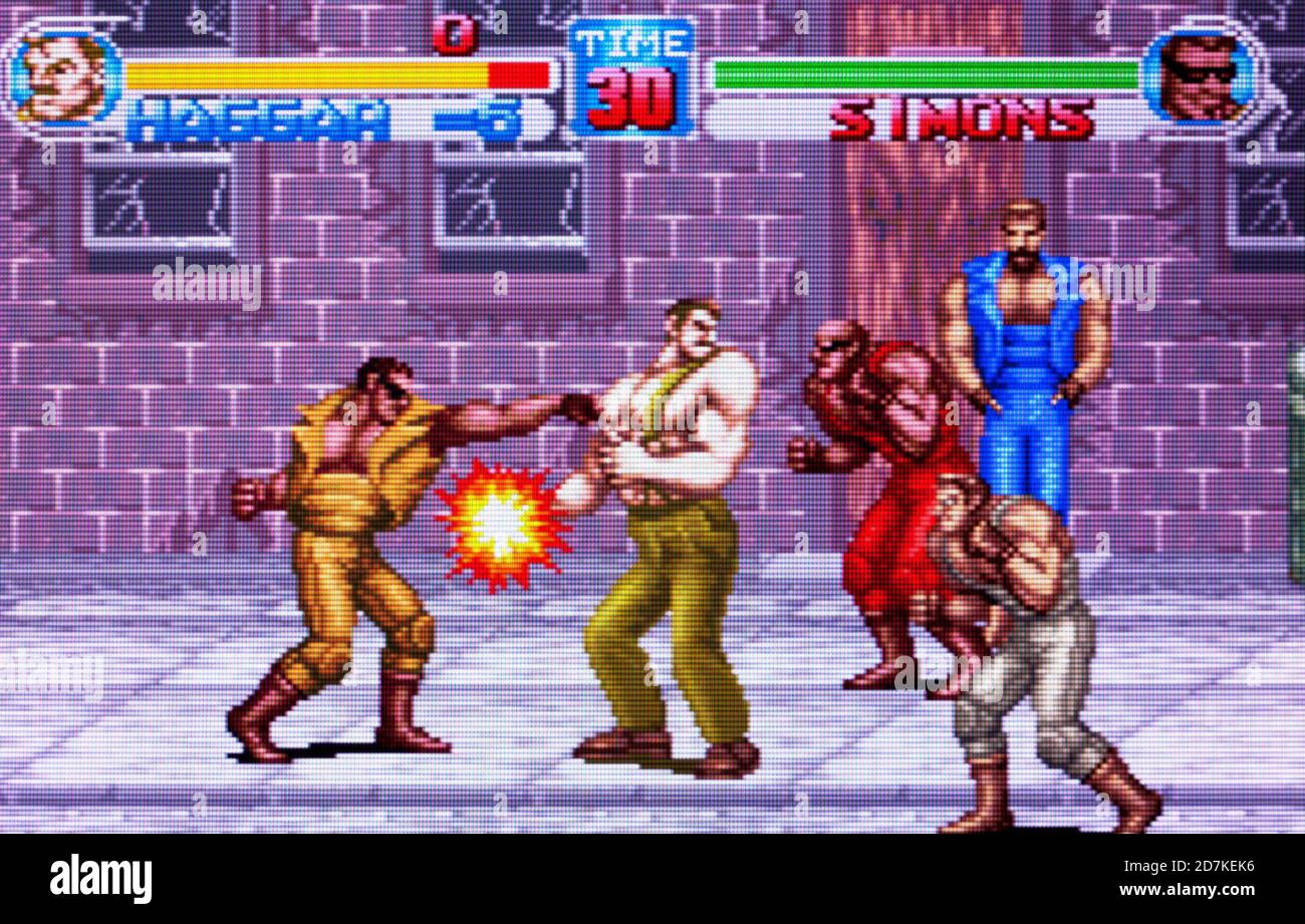 Final Fight One - Nintendo Game Boy Advance Videogame - Usage éditorial uniquement Banque D'Images